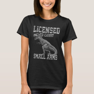 Camiseta Licenciado Para Dinossauro De Armas Pequenas Carre