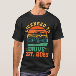 Camiseta Licenciado Para Dirigir Novo Motorista 2026 Menino