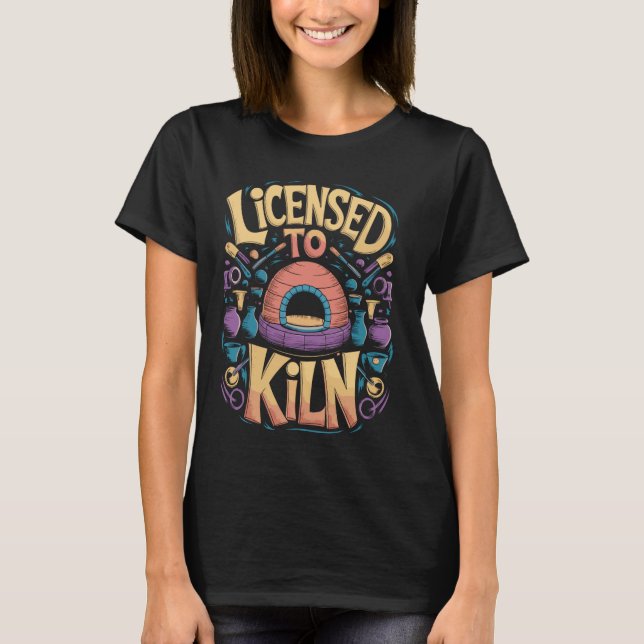 Camiseta Licenciado para Matar Bateria Engraçada (Frente)