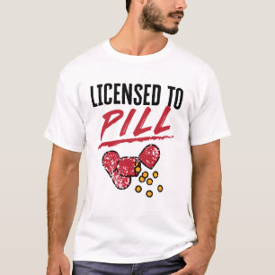 Camiseta Licenciado para Pílula de Formando de Graduação Fa