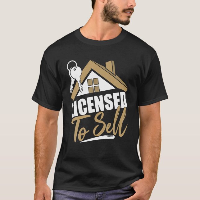 Camiseta Licenciado Para Vender Agente Imobiliário Imobiliá (Frente)