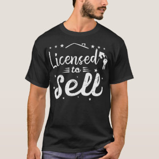 Camiseta Licenciado Para Vender Awesom De Ideia De Apresent