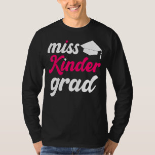 Camiseta Licenciatura do jardim de infância Miss Kinder For