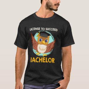 Camiseta Licenciatura LICENÇA PARA TER SUCESSO BACHELOR Gra