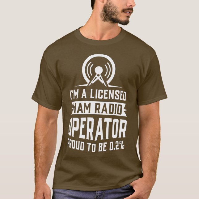Camiseta Licensed Ham Radio Operator (Frente)