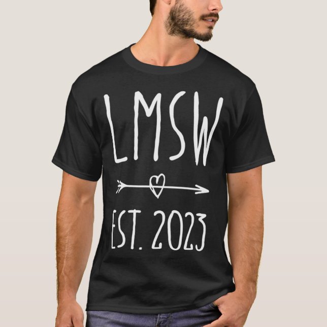 Camiseta Licensed Master Social Work Grad LMSW Graduation 2 (Frente)