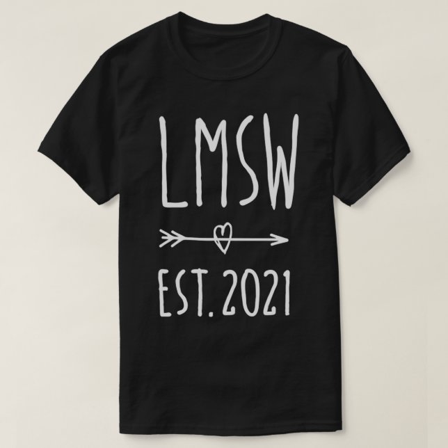 Camiseta Licensed Master Social Worker LMSW Graduation 2021 (Frente do Design)