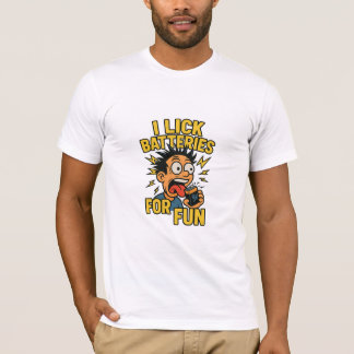 Camiseta Lick Batterias para diversão - Humor T chocante