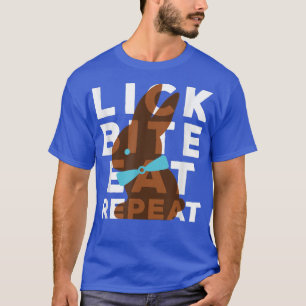Camiseta Lick Bite Coma Repetir Engraçado Páscoa Coelhinho 