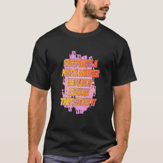 Camiseta Lick It Before Stick Postal Parcel Sarcastic Humo