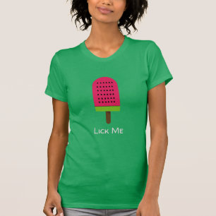 Camiseta Lick Me Pop Art picolé melancia fruta arte