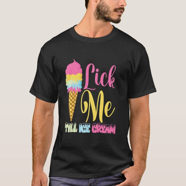 Camiseta Lick Me Till Sorvete (Frente)