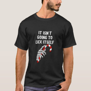 Camiseta Lick Self Candy Cane Casal De Esqueleto De Natal M