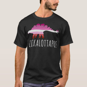 Camiseta Lickalottapus Lésbica Bandeira do Orgulho Lésbico