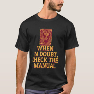 Camiseta Lições da vida na Bíblia católica verificam espiri