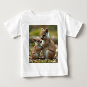 Camiseta Lições de Vida de Mamãe e Bebê Quokka,