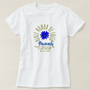 Camiseta Lições para as mulheres Bíblias de Faith Hannah Ch