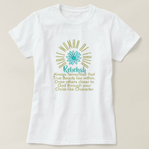 Camiseta Lições Para Mulheres Bíblias De Faith Rebekah C