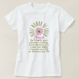 Camiseta Lições Para Mulheres Bíblias De Fé Abigail Christi