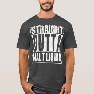 Camiseta licor de malte de hetero 40 onças engraçado
