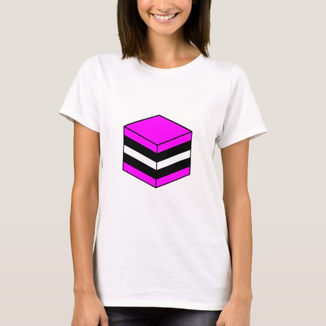 Camiseta Licorice All Sorce - Magenta, Branco e Preto (Frente)