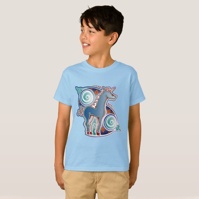 Camiseta Licorne celtique (Frente Completa)