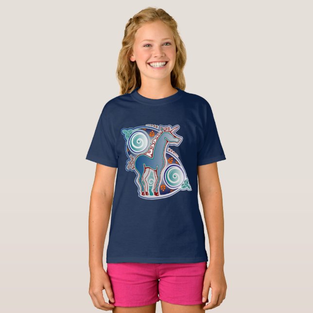 Camiseta Licorne celtique (Frente Completa)