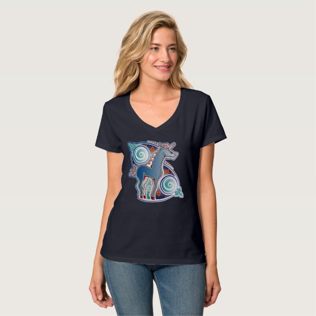 Camiseta Licorne celtique (Frente Completa)
