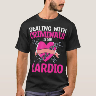 Camiseta Lidar com Criminosos é meu Cárdio -