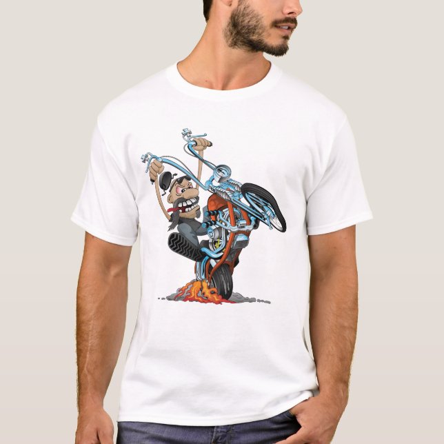 Camiseta Lidar com isso - um ciclista montando um desenho d (Frente)