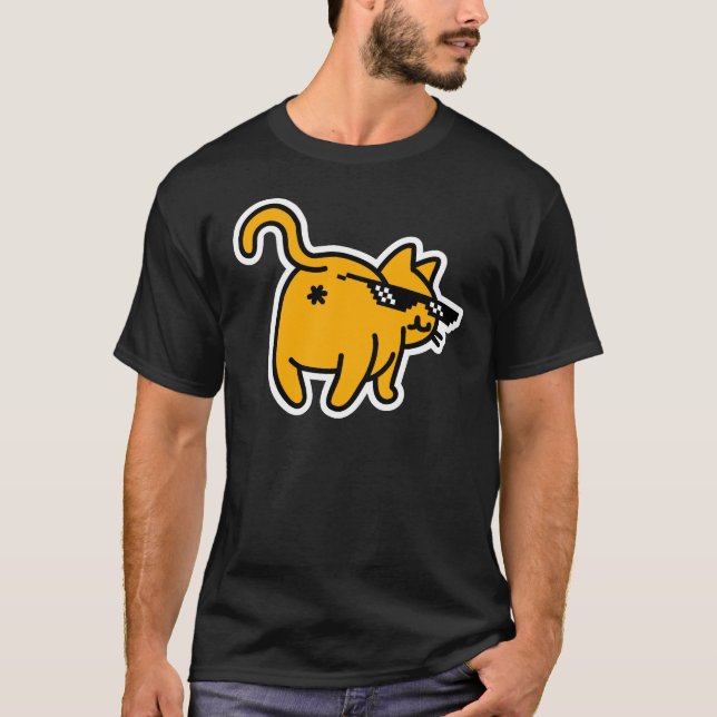 Camiseta Lidar com Óculos Memória Bumbum Engraçado (Frente)
