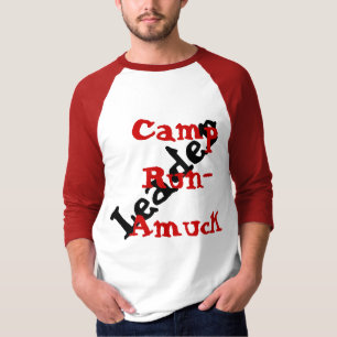 Camiseta Líder Amuck funcionado do Tshirt acampamento Geek