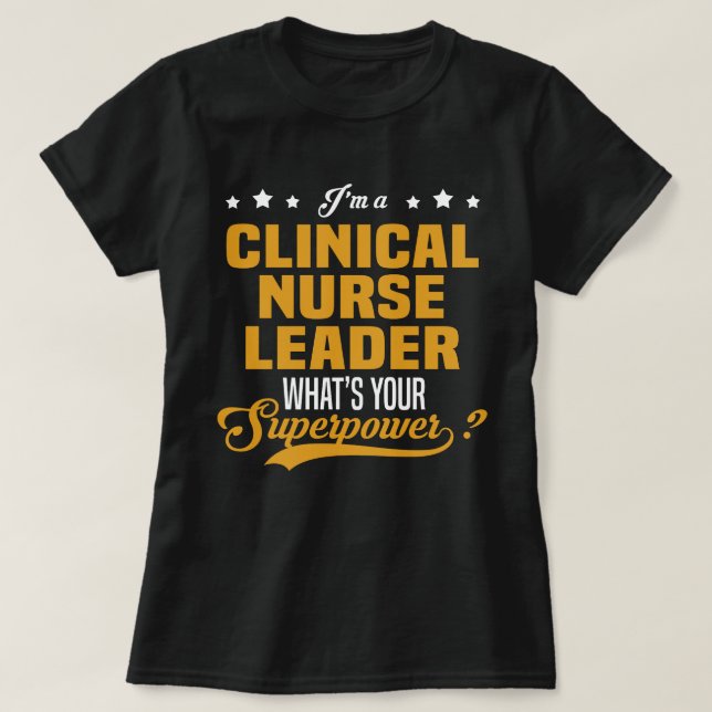 Camiseta Líder da Enfermeira Clínica (Frente do Design)
