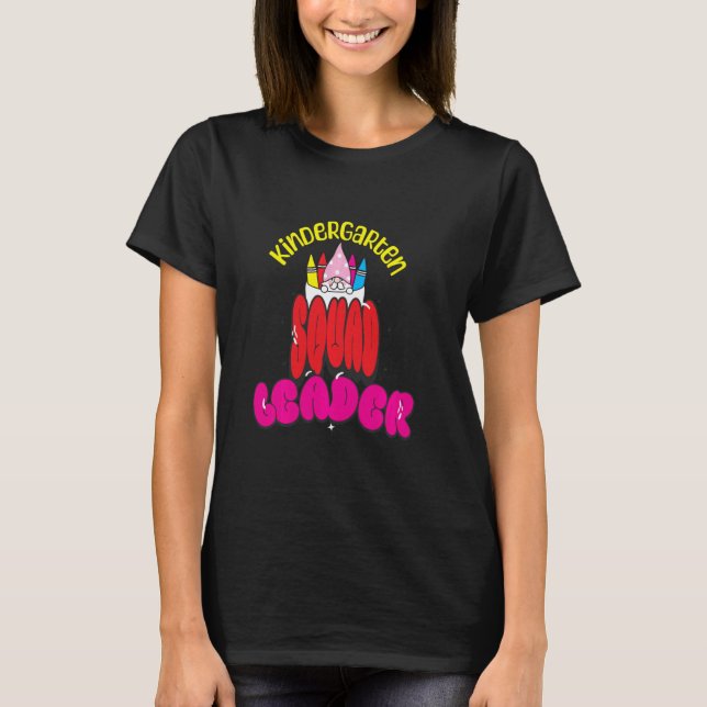 Camiseta Líder da Equipe de Jardim de Infância Professor de (Frente)