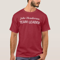 Líder da Equipe de Nome Personalizado