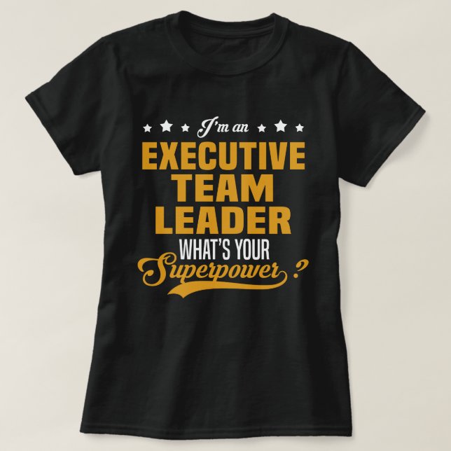 Camiseta Líder da Equipe Executiva (Frente do Design)