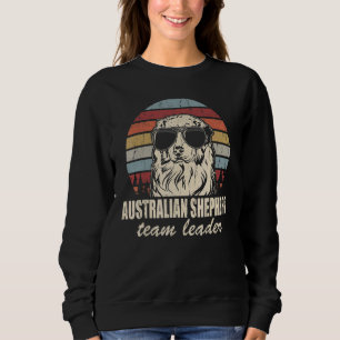Camiseta Líder da Equipe Pastora Australiana Dog Sunglasse