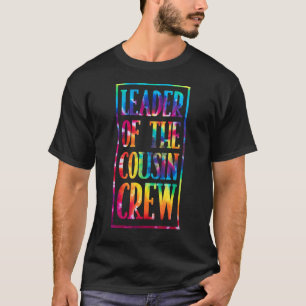 Camiseta Líder Da Família Da Tripulação Do Cousin Tie Dye
