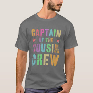 Camiseta LÍDER DA TRIPULAÇÃO COUSINA ENGRAÇADO Vovó Gr