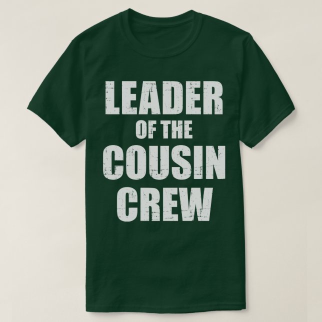 Camiseta Líder da tripulação do primo (Frente do Design)