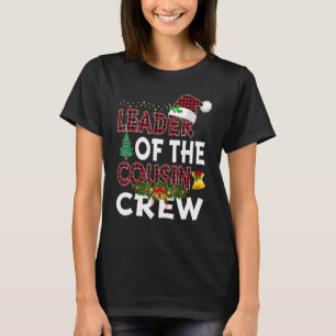 Camiseta Líder Da Tripulação Prima Natal Búfalo Vermelho Xa