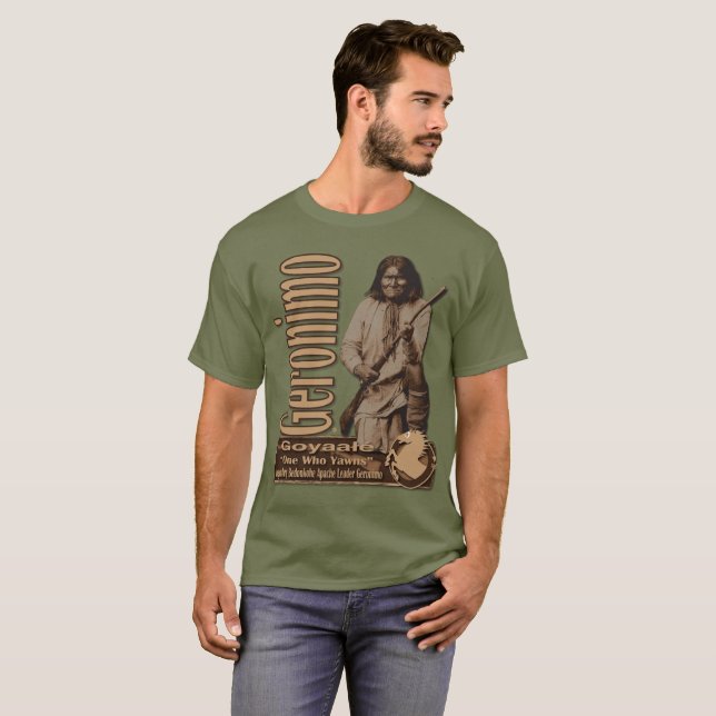 Camiseta Líder de Geronimo Bedonkohe Apache (Frente Completa)