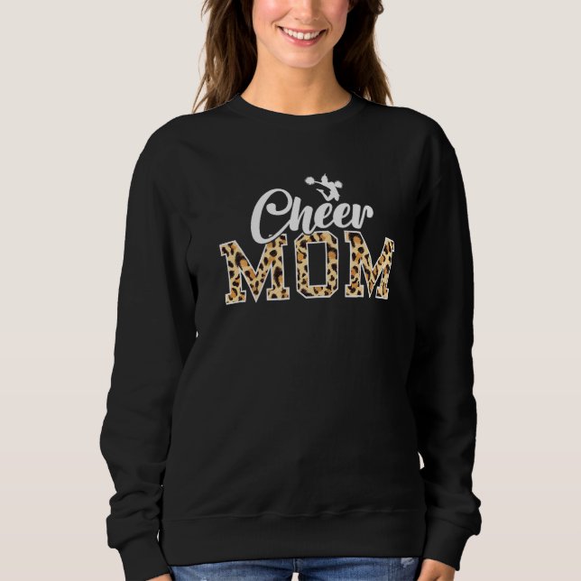 Camiseta Líder de Torcida Cheerleading  Mãe do Cheer Leopar (Frente)