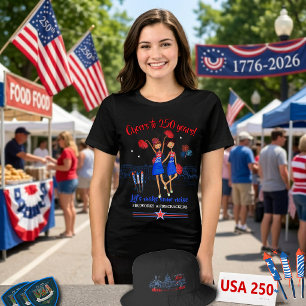 Camiseta Líder de torcida dos EUA Aniversário de 250 anos d