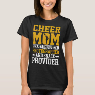Camiseta Líder de torcida Mãe Fotógrafo Não Oficial Snack P