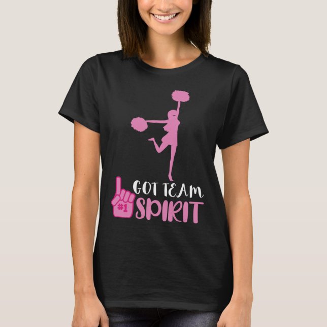 Camiseta Líder de Torcida Tem Espírito de Equipe Esquadrão  (Frente)