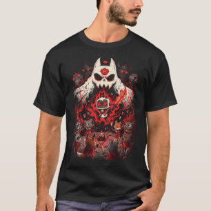 Camiseta Líder do Culto do Cordeiro Lã Branca Coroa Vermelh