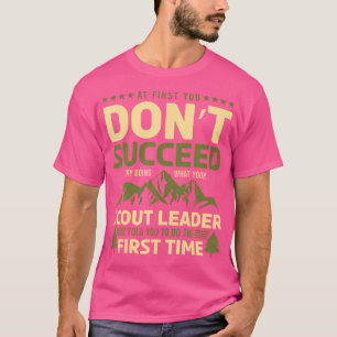 Camiseta Líder do Escoteiro de Caminho Acampando Dicas Engr