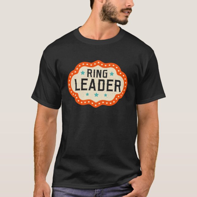 Camiseta Líder do Funcionarios Costume Circus Showman Ringm (Frente)