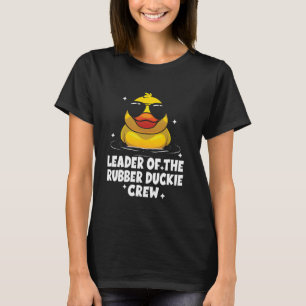 Camiseta Líder Do Pato Amarelo Da Tripulação De Borracha